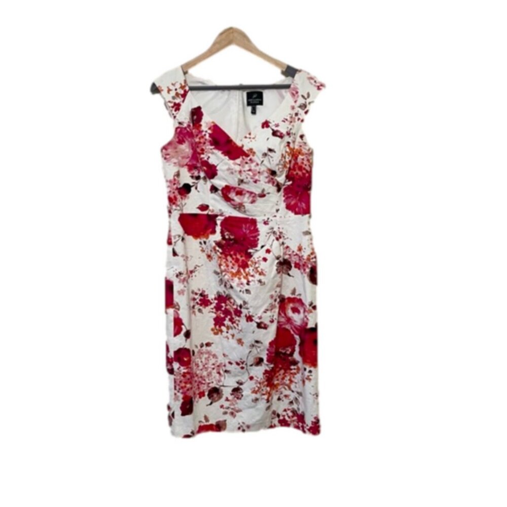Adriana Papell Floral Dress Size 8